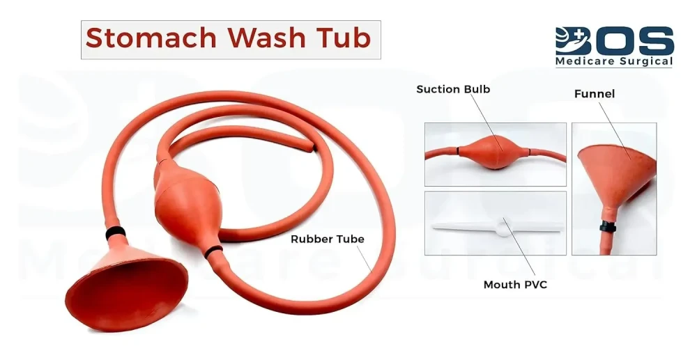 Stomach Wash Tube Rubber Gastric Suction Tube 160cm